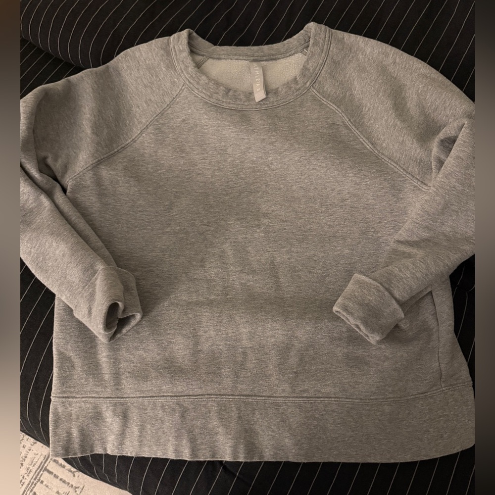 Athleta M Grey Crewneck